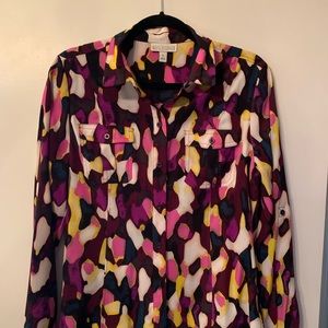 Dana Buchanan silk print blouse